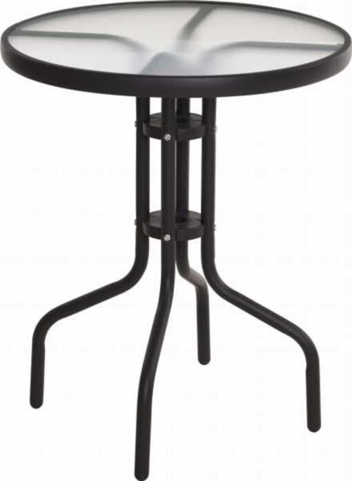 Pro Garden Ronden Glazen Balkon Tafel 60x70cm