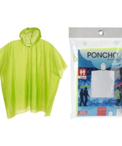 Regenponcho Volwassen Geel