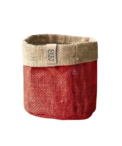 Sizo Waterdichte Plantenzak van Jute 15 cm Rood