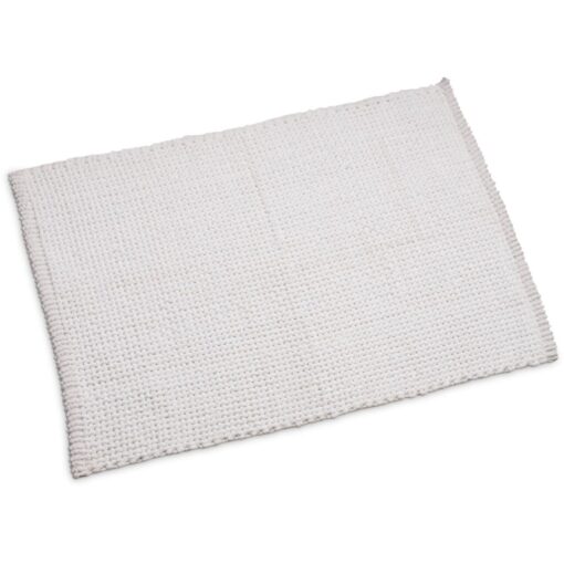 Wicotex Anti-Slip Badmat Braid  60x90 cm Wit