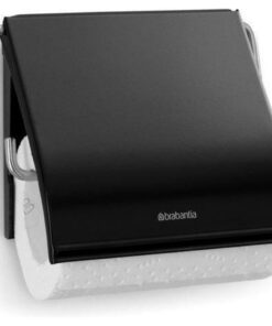 Alternative view of Brabantia Toiletrolhouder met Klep Mat Zwart