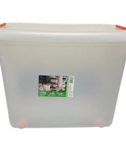 Alternative view of Curver Kis K Latch XXL Opbergbox met Wielen 69L Transparant/Oranje