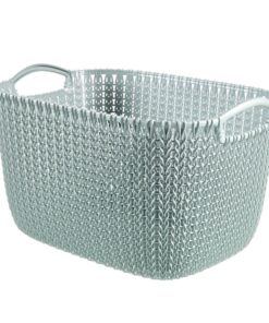 Curver Opbergmand Knit-Look 19L Lichtblauw
