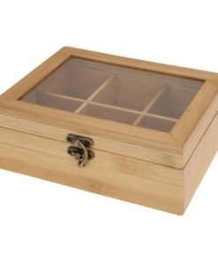Excellent Houseware Bamboe Theekist 21x16x7.8 cm