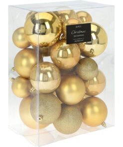 Kerstballen 26 Stuks Goud