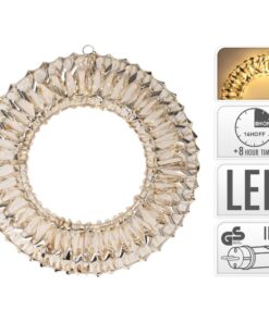 LED Krans 38 cm Goud