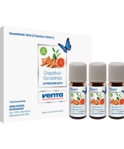 Venta Bio Grapefruit-Sandelhout Geurolie voor Venta Airwasher 3x10 ml