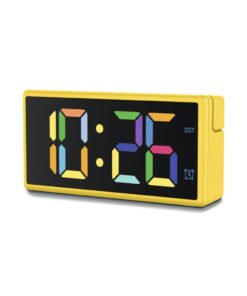 Hama Digitale Wekker Ibiza met Multicolor-Display USB-Oplaadfunctie Geel