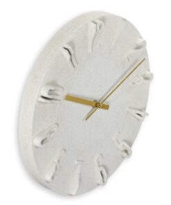 Alternative view of Hama Wandklok Corfu met 3D Cijfers 30 cm Beige/Goud