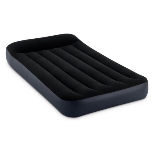 Intex 64146ND Pillow Rest Classic 1-Persoons Luchtbed 191x99x25 cm + Ingebouwde Pomp Zwart