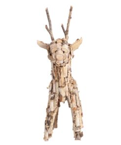 Alternative view of Kerstdecoratie Berkenhouten Rendier 60 cm