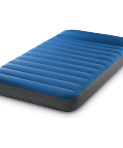 Intex 64011 TruAire Twin Dura-Beam Camping Matras 191x99x22 cm + Quickfill USB150 Pomp Blauw