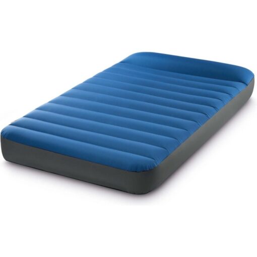 Intex 64011 TruAire Twin Dura-Beam Camping Matras 191x99x22 cm + Quickfill USB150 Pomp Blauw