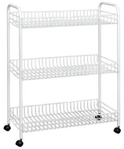 Alternative view of Tomado-Metaltex Grande Opbergrek op Wielen 64x31x84 cm Zilver