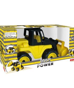 Alternative view of Dolu Max Power Bulldozer Loopauto 36x72x31 cm Geel/Zwart