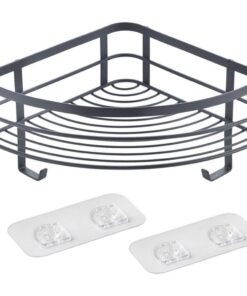 Metaltex Doucherek 21x21x13 cm Zwart/Metaal