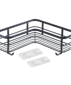 Metaltex Doucherek 25x25x13 cm Zwart/Metaal