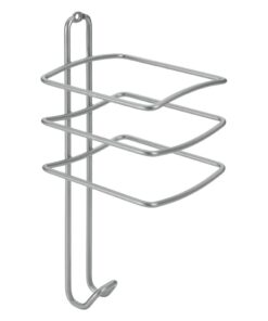 Metaltex Onda Haardrogerhouder 10x10x25 cm Zilver