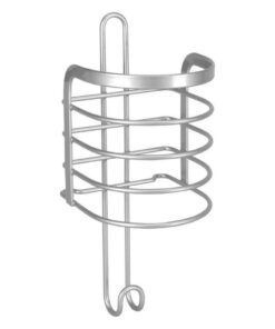 Metaltex Viva Haardrogerhouder 10x10x25 cm Zilver