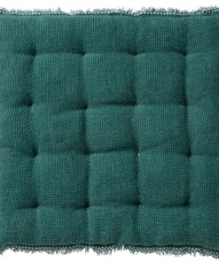 Dutch Decor BURTO Stoelkussen van Gewassen Katoen Sagebrush Green 40x40 cm