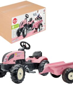 Falk Tractor Country Farmer Set Pink 2+