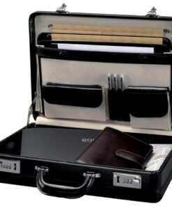 Alternative view of Juscha JU-41033 Pilotenkoffer Alassio Taormina Zwart Leer.