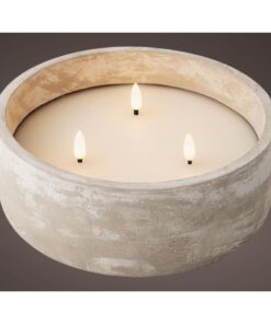 Alternative view of Lumineo LED Kaars Beton voor Buiten 20x8 cm