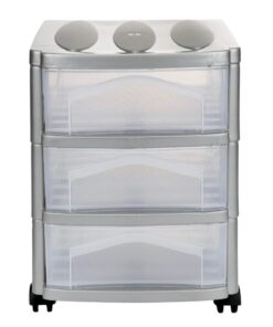 Alternative view of Bama Big Hobby Ladesysteem met 3 Laden 30x30x40 cm Zilver/Wit