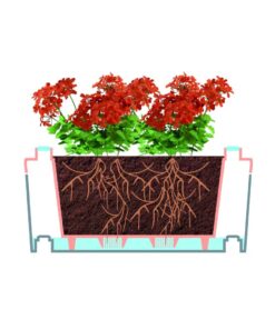 Alternative view of Bama Brick Koppelbare Plantenbakken 75L 59x23x27 cm 5 Stuks Taupe