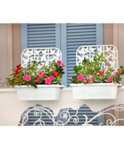 Alternative view of Bama Fioriera Bloem-Balkonbakken Privacy 60x22x64 cm 2 Stuks Wit