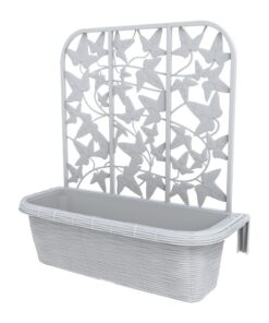 Bama Fioriera Bloem-Balkonbakken Privacy 60x22x64 cm 2 Stuks Wit