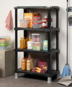 Alternative view of Bama Futuro Opbergsysteem 4 Planken 80x40x137 cm Zwart