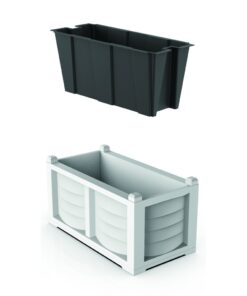 Bama Kit Arredo Plantenbak 80x42.5x42 cm Wit