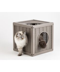 Alternative view of Bama Pet Qublo Katten Kubus 35x35x35 cm Taupe