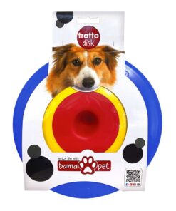 Bama Pet Trotto Disk Hondenspeelgoed 24.5x4.5 cm Blauw/Geel/Rood