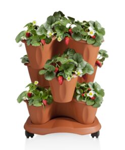 Alternative view of Bama Trifoglio Plantenbak met Wieltjes 40x51 cm Terracotta