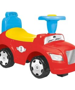 Dolu 2in1 Loopauto + Toeter Rood/Geel/Blauw