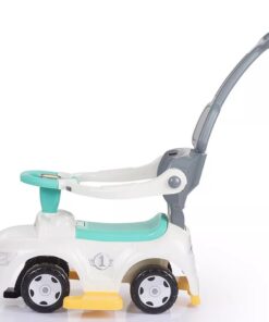 Alternative view of Dolu 3in1 Loopauto met Handgreep + Toeter Wit/Blauw/Grijs/Geel