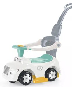 Dolu 3in1 Loopauto met Handgreep + Toeter Wit/Blauw/Grijs/Geel