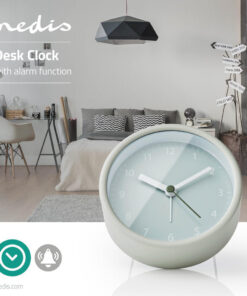 Alternative view of Nedis CLDK006GR Analoge Bureauklok Met Wekker Groen