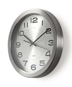 Alternative view of Nedis CLWA010MT30SR Ronde Wandklok Diameter 30 Cm Roestvrij Staal
