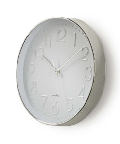 Alternative view of Nedis CLWA015PC30SR Ronde Wandklok Diameter 30 Cm Wit & Zilver