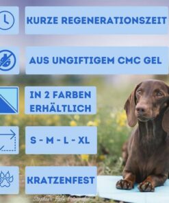 Alternative view of Nosli Zelfkoelende Koelmat voor Honden en Katten 76x103 cm Zeeblauw