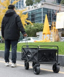 Alternative view of Outdoor Bolderwagen Opvouwbaar 90x51x57 cm Zwart