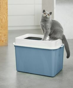 Alternative view of Rotho Eco Berty Kattenbak met Boveningang Blauw/Zand