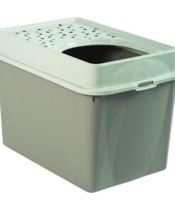 Rotho Eco Berty Kattenbak met Boveningang Cappuccino/Zand