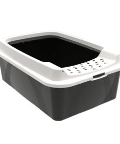 Rotho Eco Bonnie Kattenbak met Boveningang M Zwart/Zand