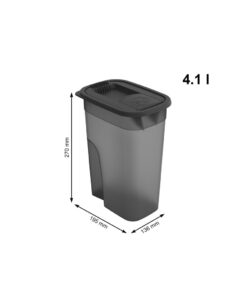 1L Antraciet Transparant