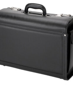 Alassio Pilotenkoffer Genova Imitatieleer Zwart