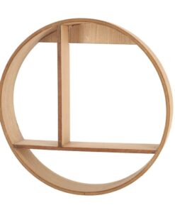 Decoratie Houten Wandrek Rond 37 cm Assorti